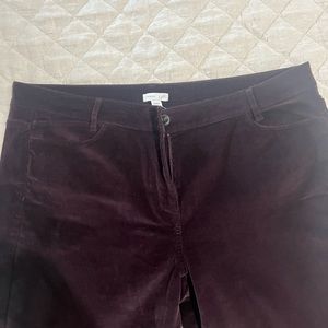 J Jill Burgundy Corduroy pants. SZ 16